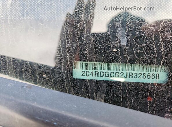 2C4RDGCG2JR328668 2018 DODGE GRAND Серый Вид наклейки с VIN-кодом