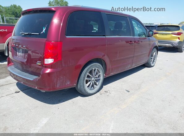 2C4RDGCG3HR712565 2017 DODGE GRAND CARAVAN Темно-бордовый Задняя правая четверть