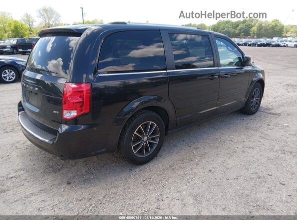 2C4RDGCG4HR852155 2017 DODGE GRAND CARAVAN Черный Задняя правая четверть