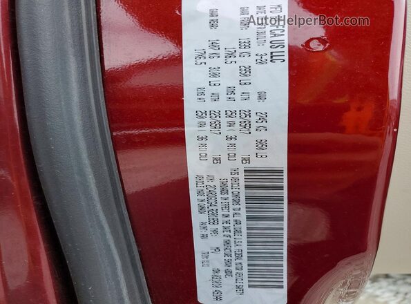 2C4RDGCG4LR201858 2020 DODGE GRAND Бордовый Панорамный вид салона 360°