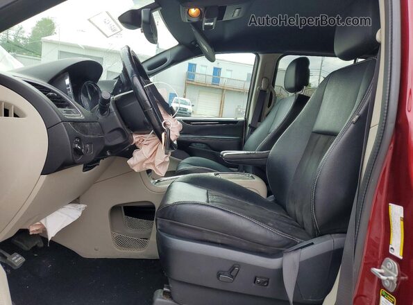 2C4RDGCG4LR201858 2020 DODGE GRAND Бордовый Вид салона спереди