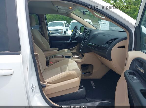 2C4RDGCG6GR130314 2016 DODGE GRAND CARAVAN White Widok wnętrza z przodu
