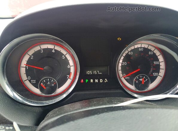 2C4RDGCG6HR847636 2017 DODGE GRAND Бордовый Вид щитка приборов