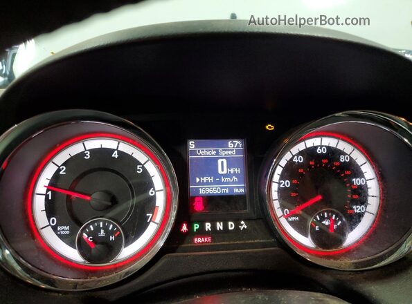 2C4RDGCG7GR310000 2016 DODGE GRAND Белый Вид щитка приборов