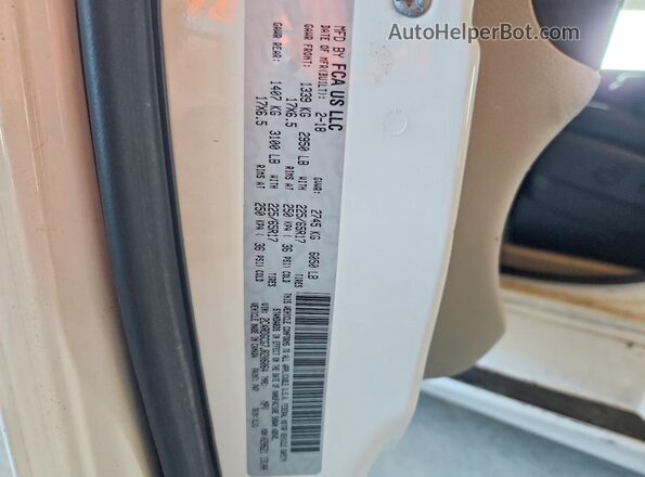 2C4RDGCG7JR206064 2018 DODGE GRAND White Widok komory silnika