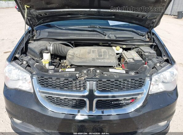 2C4RDGCG8JR264782 2018 DODGE GRAND CARAVAN Black Widok z tyłu