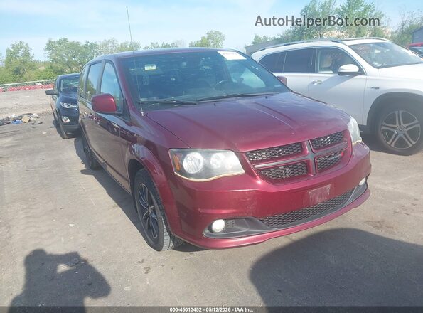 2C4RDGEG3JR254447 2018 DODGE GRAND CARAVAN Темно-бордовый Передняя правая четверть