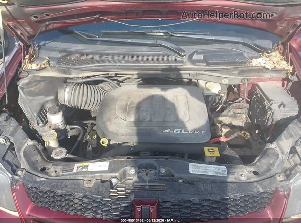 2C4RDGEG3JR254447 2018 DODGE GRAND CARAVAN Темно-бордовый Вид сзади
