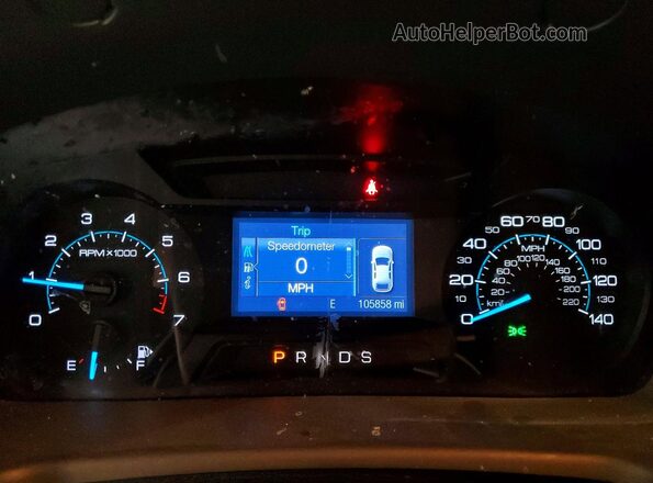 2FMGK5B81GBA09805 2016 FORD FLEX Синий Вид щитка приборов