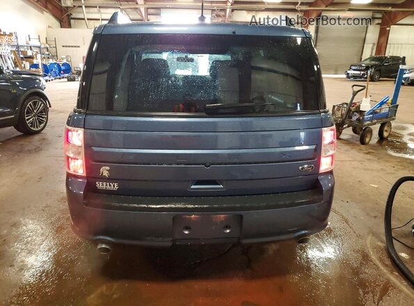 2FMGK5B81KBA25396 2019 FORD FLEX Blue Вид ззаду