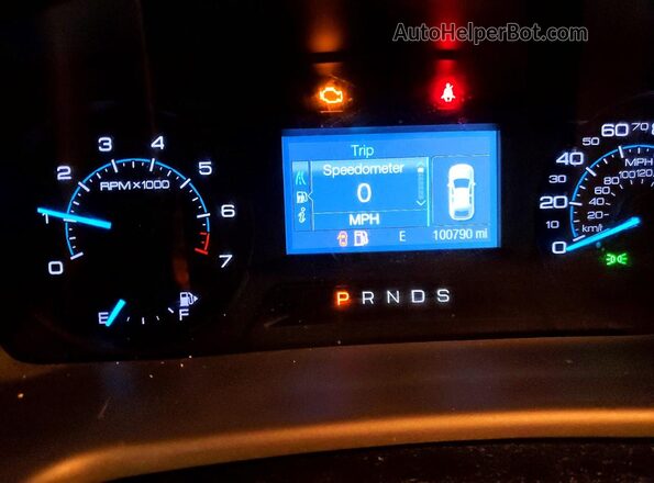 2FMGK5B81KBA25396 2019 FORD FLEX Blue Вид щитка приладів