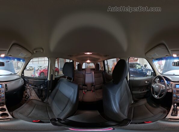 2FMGK5B81KBA25396 2019 FORD FLEX Blue Панорамний вид салону 360°