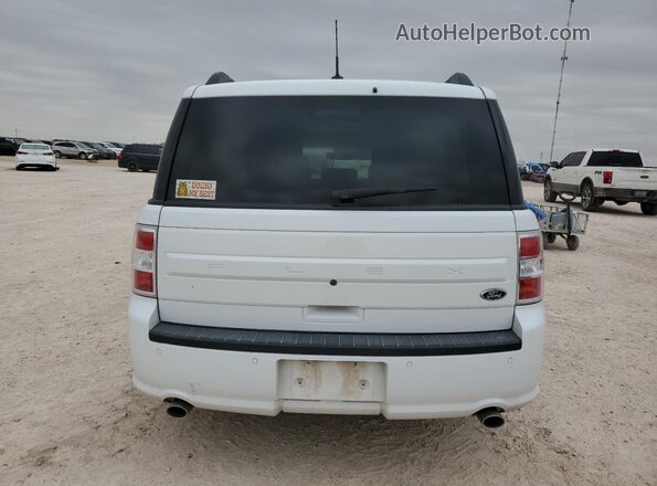 2FMGK5B82KBA01446 2019 FORD FLEX White Widok z tyłu