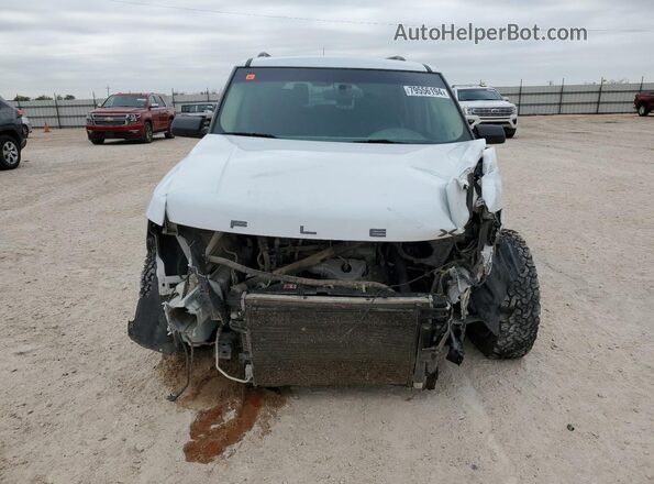 2FMGK5B82KBA01446 2019 FORD FLEX White Widok z przodu