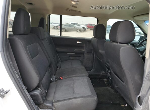 2FMGK5B82KBA01446 2019 FORD FLEX White Widok wnętrza z tyłu