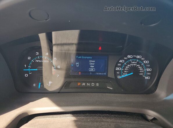 2FMGK5B84GBA10642 2016 FORD FLEX Серебряный Вид щитка приборов