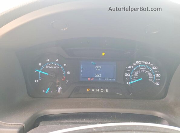 2FMGK5B86KBA17780 2019 FORD FLEX Gray Widok zestawu wskaźników