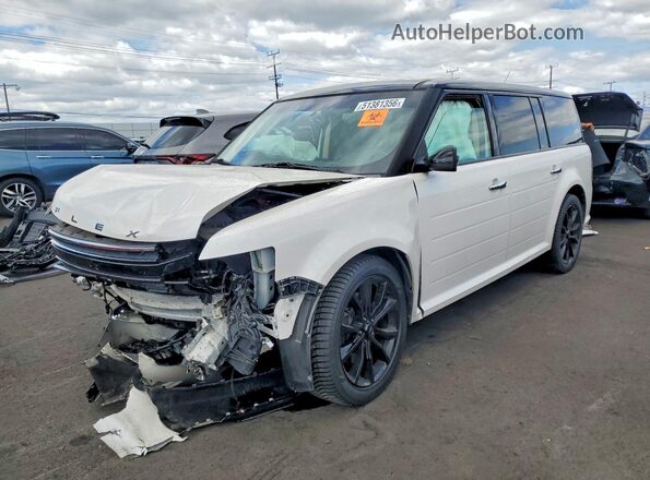 2FMGK5C80KBA24321 2019 FORD FLEX Белый Передняя левая четверть