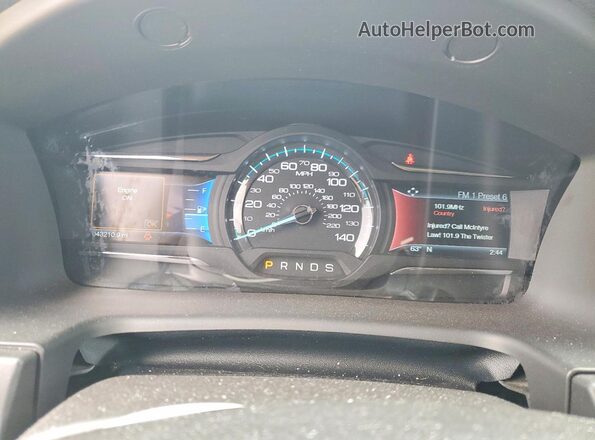 2FMGK5C80KBA33858 2019 FORD FLEX Black Widok zestawu wskaźników