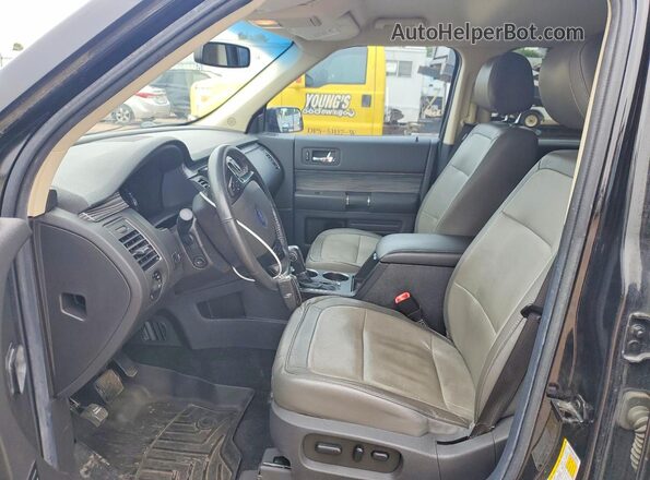 2FMGK5C80KBA33858 2019 FORD FLEX Black Widok wnętrza z przodu