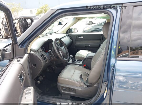 2FMGK5C80KBA36971 2019 FORD FLEX Синий Вид салона спереди