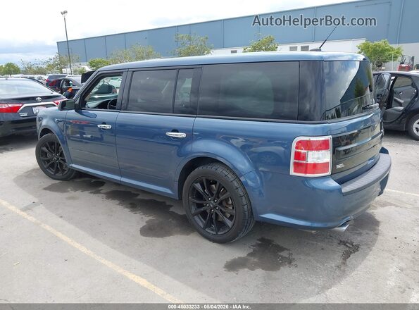2FMGK5C80KBA36971 2019 FORD FLEX Синий Задняя левая четверть