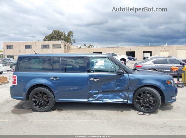 2FMGK5C80KBA36971 2019 FORD FLEX Синий Вид задней части салона
