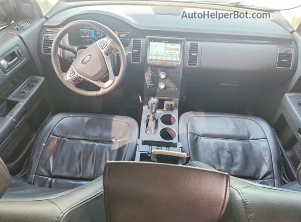 2FMGK5C81GBA22990 2016 FORD FLEX Серебряный Вид панели приборов