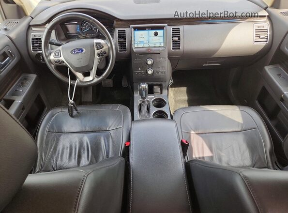 2FMGK5C82GBA06491 2016 FORD FLEX Серый Вид панели приборов