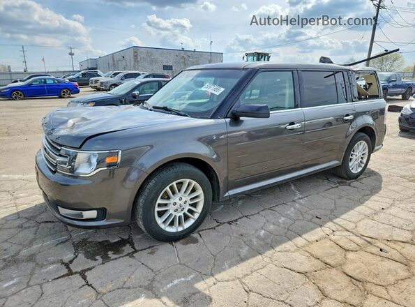 2FMGK5C82GBA06491 2016 FORD FLEX Серый Передняя левая четверть