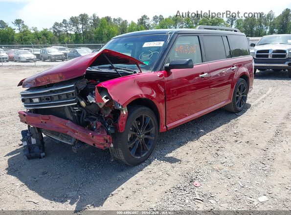2FMGK5C82JBA16347 2018 FORD FLEX Red Vista tres cuartos delantera izquierda