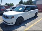 2016 Ford Flex Sel White vin: 2FMGK5C84GBA00515