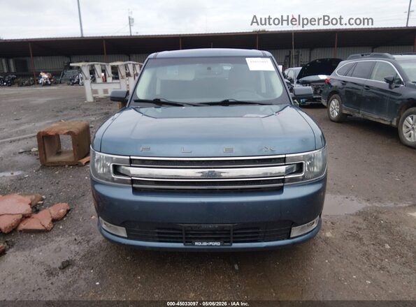 2FMGK5C84JBA14776 2018 FORD FLEX Синий Вид щитка приборов