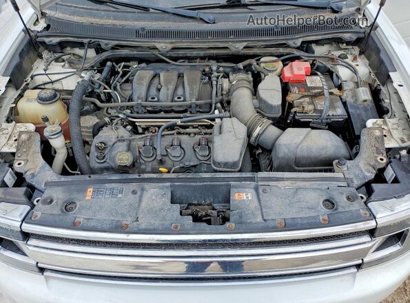 2FMGK5C85GBA12897 2016 FORD FLEX White Vista del compartimento del motor