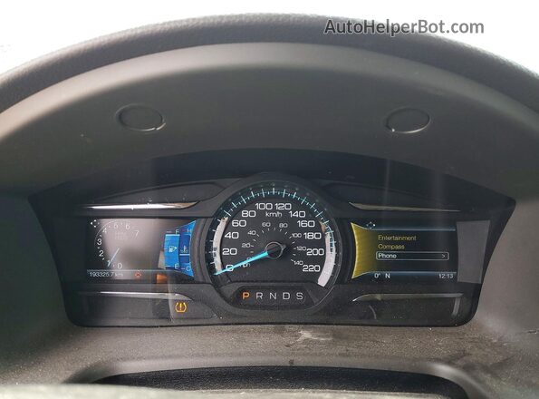 2FMGK5C85GBA12897 2016 FORD FLEX White Vista del cuadro de instrumentos