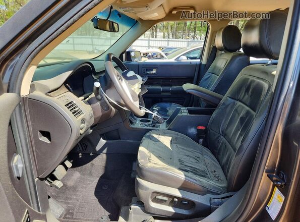 2FMGK5C85KBA17316 2019 FORD FLEX Gray Widok wnętrza z przodu