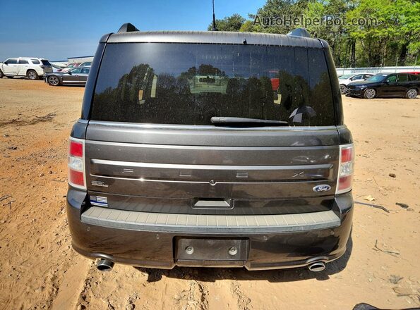 2FMGK5C85KBA17316 2019 FORD FLEX Gray Widok z tyłu