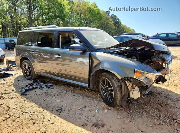 2FMGK5C85KBA17316 2019 FORD FLEX Gray Przód prawy