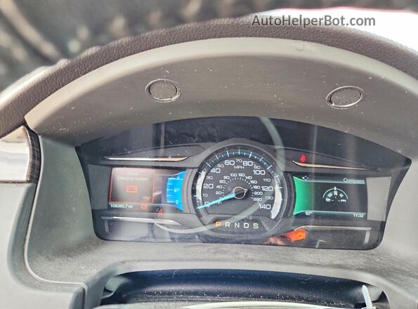 2FMGK5C87KBA06785 2019 FORD FLEX Maroon Widok zestawu wskaźników