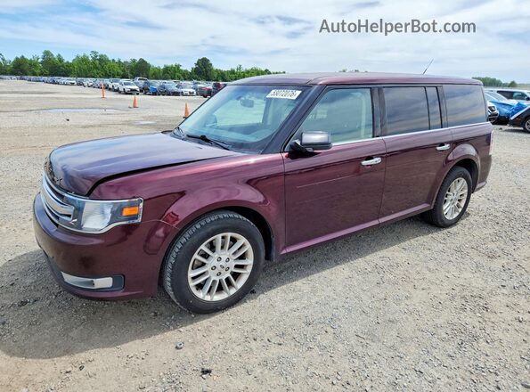 2FMGK5C87KBA06785 2019 FORD FLEX Maroon Przód lewy