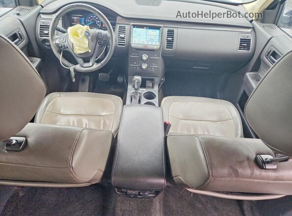 2FMGK5C88GBA22677 2016 FORD FLEX Белый Вид панели приборов