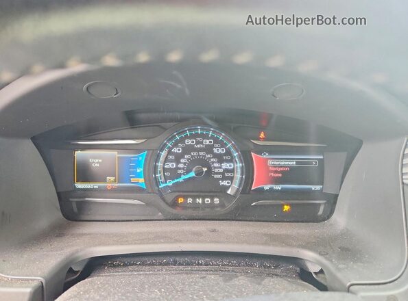 2FMGK5C88GBA22677 2016 FORD FLEX Белый Вид щитка приборов