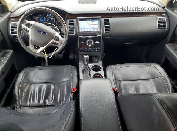 2FMGK5D80KBA35642 2019 FORD FLEX Серый Вид панели приборов