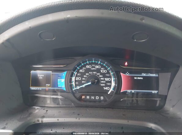 2FMGK5D83HBA00568 2017 FORD FLEX Black Вид задніх сидінь