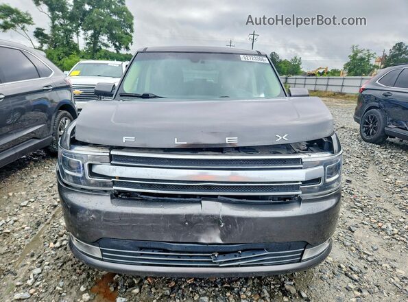 2FMGK5D86JBA07424 2018 FORD FLEX Gray Front view