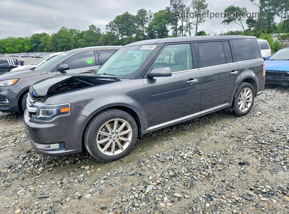 2FMGK5D86JBA07424 2018 FORD FLEX Gray Front left