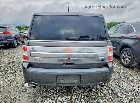 2FMGK5D86JBA07424 2018 FORD FLEX Gray Rear view