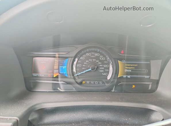 2FMGK5D86JBA07424 2018 FORD FLEX Gray Instrument cluster view