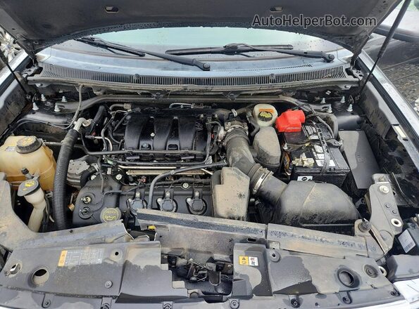 2FMGK5D86JBA07424 2018 FORD FLEX Gray Engine compartment view