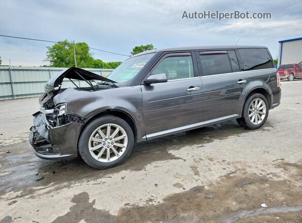2FMGK5D87KBA36061 2019 FORD FLEX Gray Առջևի ձախ երեք քառորդ տեսարան